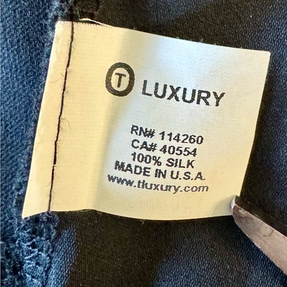 Black 100% Silk Camisole by T Luxury Apparel with Ruffled Tier Detail Tank Top - Picture 5 of 7